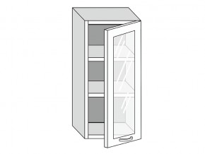 19.40.3 Шкаф настенный (h=913) на 400мм с 1-ой стекл. дверцей в Ишиме - ishim.magazin-mebel74.ru | фото
