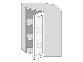 19.60.3у Шкаф настенный (h=913) угловой на 600мм со стекл. дверцей в Ишиме - ishim.magazin-mebel74.ru | фото