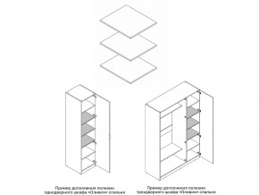Комплект полок шкафа 1 дверного или 3 дверного в Ишиме - ishim.magazin-mebel74.ru | фото