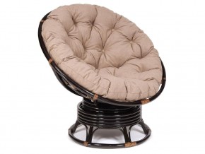 Кресло-качалка Papasan w 23/01 B с подушкой Antique brown, экошерсть Коричневый в Ишиме - ishim.magazin-mebel74.ru | фото