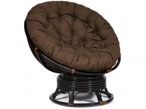 Кресло-качалка Papasan w 23/01 B с подушкой Antique brown, ткань Коричневый в Ишиме - ishim.magazin-mebel74.ru | фото