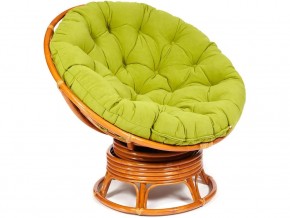 Кресло-качалка Papasan w 23/01 B с подушкой Cognac, флок Олива в Ишиме - ishim.magazin-mebel74.ru | фото