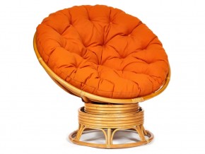 Кресло-качалка Papasan w 23/01 B с подушкой Honey, ткань Оранжевый в Ишиме - ishim.magazin-mebel74.ru | фото