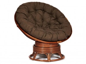 Кресло-качалка Papasan w 23/01 B с подушкой Pecan, ткань Коричневый в Ишиме - ishim.magazin-mebel74.ru | фото