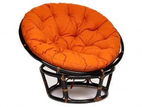 Кресло Papasan 23/01 W с подушкой Antique brown, ткань Оранжевый в Ишиме - ishim.magazin-mebel74.ru | фото