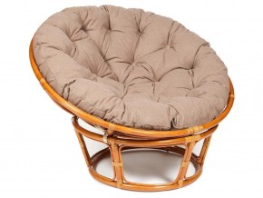 Кресло Papasan 23/01 W с подушкой Cognac, экошерсть Коричневый в Ишиме - ishim.magazin-mebel74.ru | фото