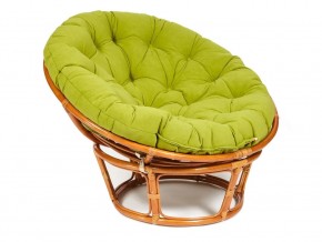 Кресло Papasan 23/01 W с подушкой Cognac, флок Олива в Ишиме - ishim.magazin-mebel74.ru | фото