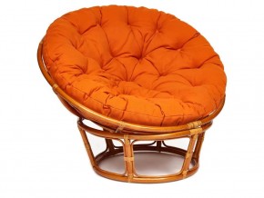 Кресло Papasan 23/01 W с подушкой Cognac, ткань Оранжевый в Ишиме - ishim.magazin-mebel74.ru | фото