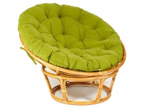 Кресло Papasan 23/01 W с подушкой Honey, флок Олива в Ишиме - ishim.magazin-mebel74.ru | фото