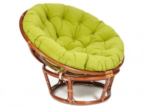 Кресло Papasan 23/01 W с подушкой Pecan, флок Олива в Ишиме - ishim.magazin-mebel74.ru | фото