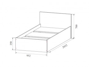 Кровать одинарная (Без матраца 0,9*2,0) в Ишиме - ishim.magazin-mebel74.ru | фото