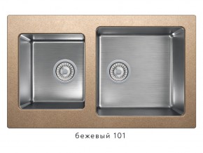 Мойка комбинированная Tolero twist TTS-840 Бежевый 101 в Ишиме - ishim.magazin-mebel74.ru | фото