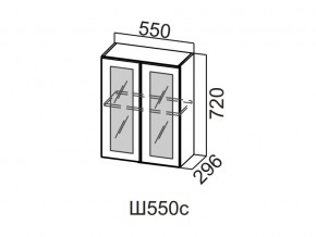 Ш550с/720 Шкаф навесной 550/720 (со стеклом) в Ишиме - ishim.magazin-mebel74.ru | фото