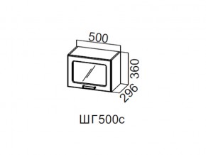 ШГ500с/360 Шкаф навесной 500/360 (горизонт. со стеклом) в Ишиме - ishim.magazin-mebel74.ru | фото