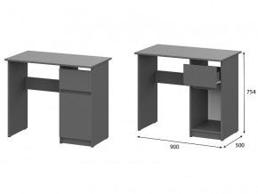 Стол письменный 900 Денвер Графит серый в Ишиме - ishim.magazin-mebel74.ru | фото